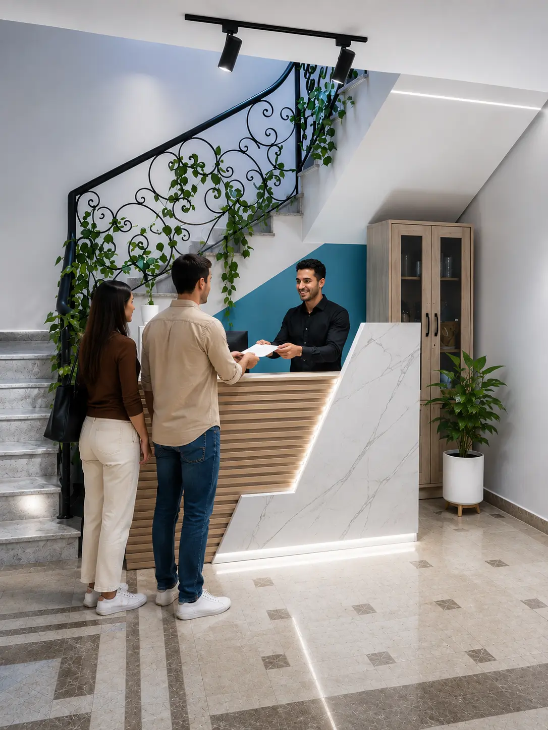 Villa Spaces reception area